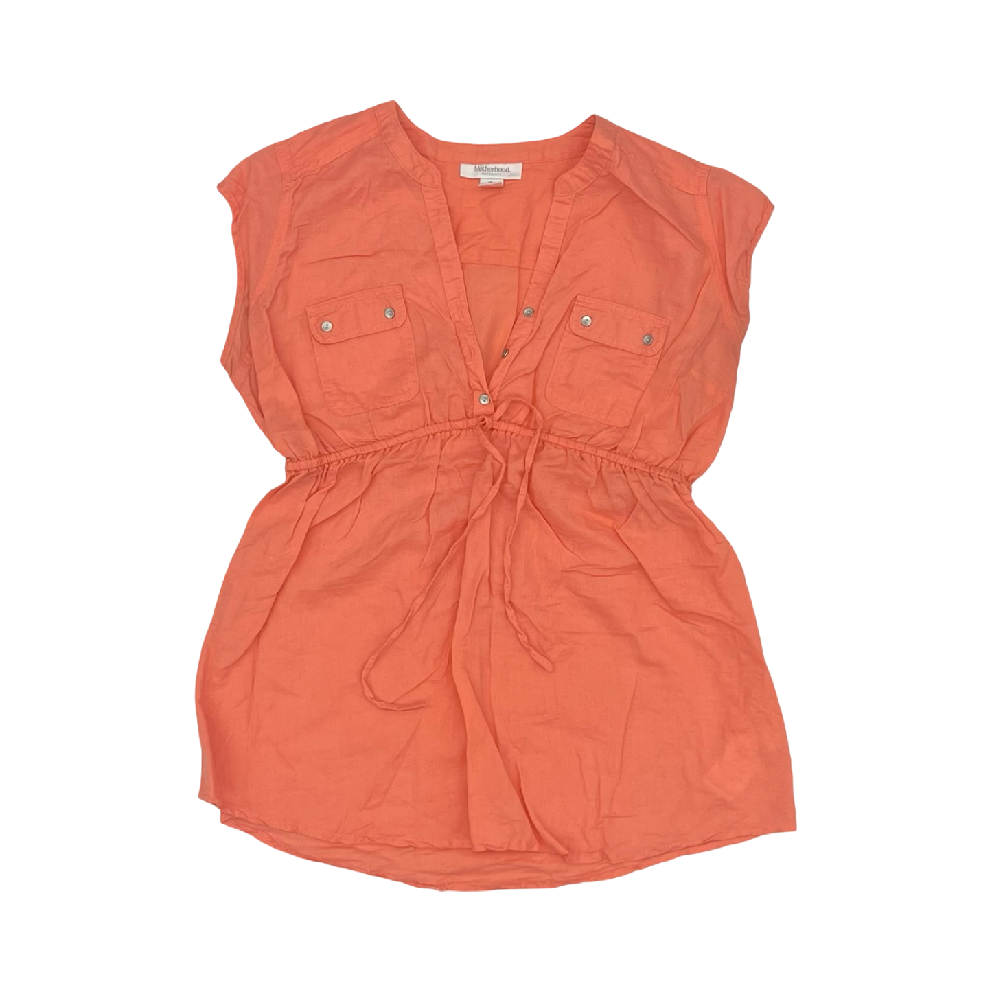 Mat Top Ls By Motherhood In Coral, Size:L