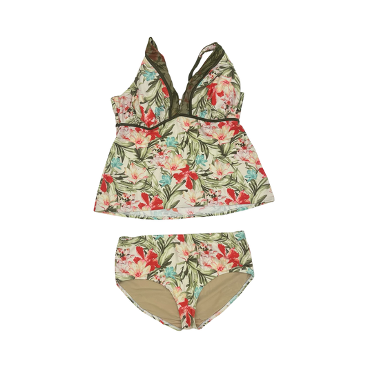 Swimsuit 2Pc By Cacique In Floral Print, Size:3X