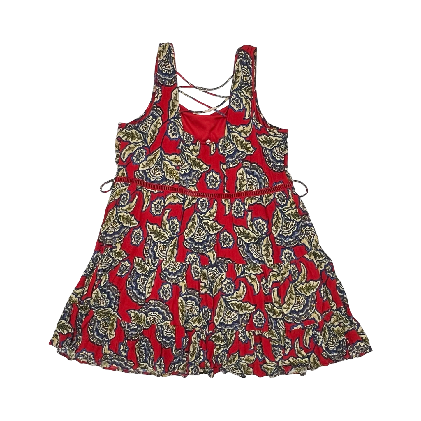 Dress Casual Short By Maurices In Blue & Red, Size:Xl