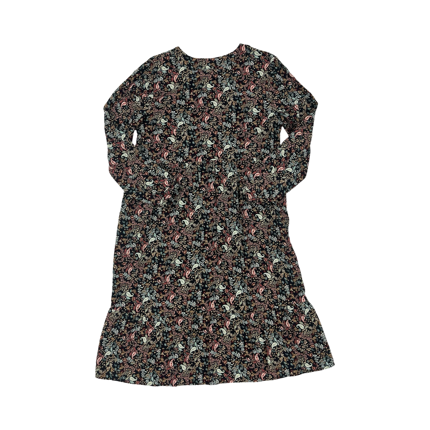 Dress Casual Midi By J. Jill In Floral Print, Size:Mp