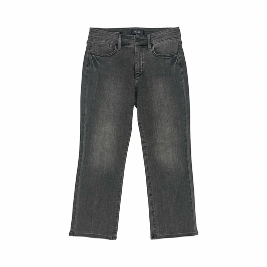Jeans Straight By Not Your Daughters Jeans In Black Denim, Size:6P