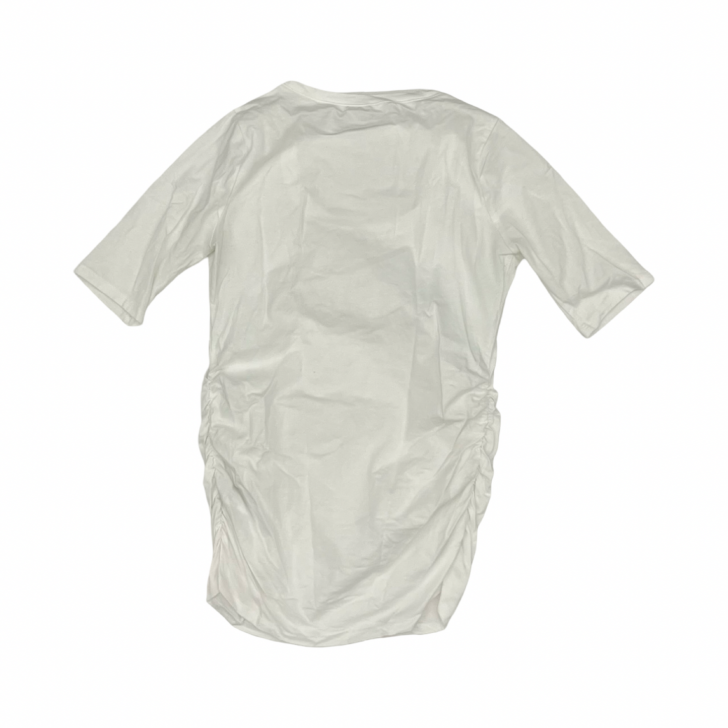 Mat Top Ss By Motherhood In White, Size:Xs