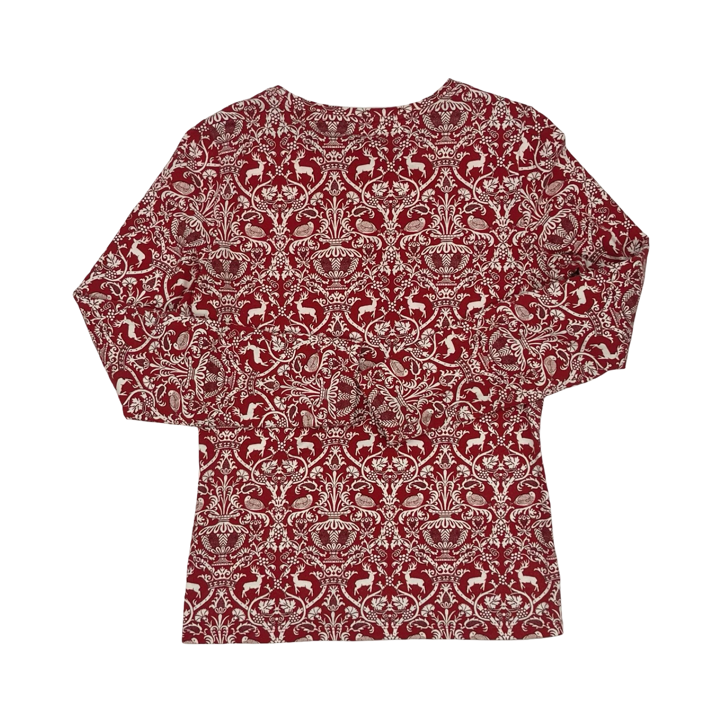 Top Ls By Talbots In Cream & Red, Size:S