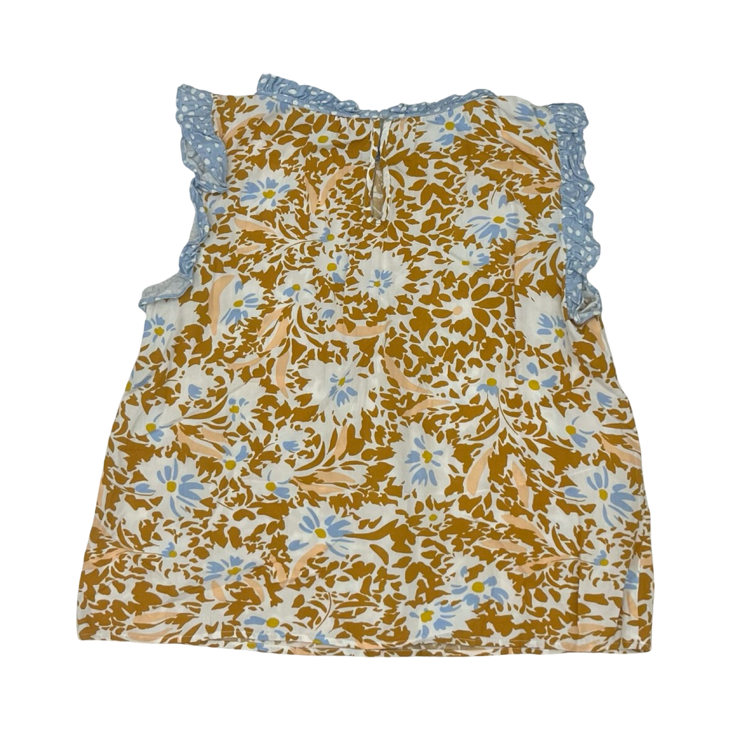 Blouse Ss By Thml In Blue & Orange, Size:M