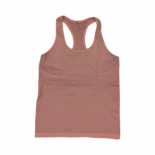 Athletic Tank Top By Lululemon In Orange, Size:M