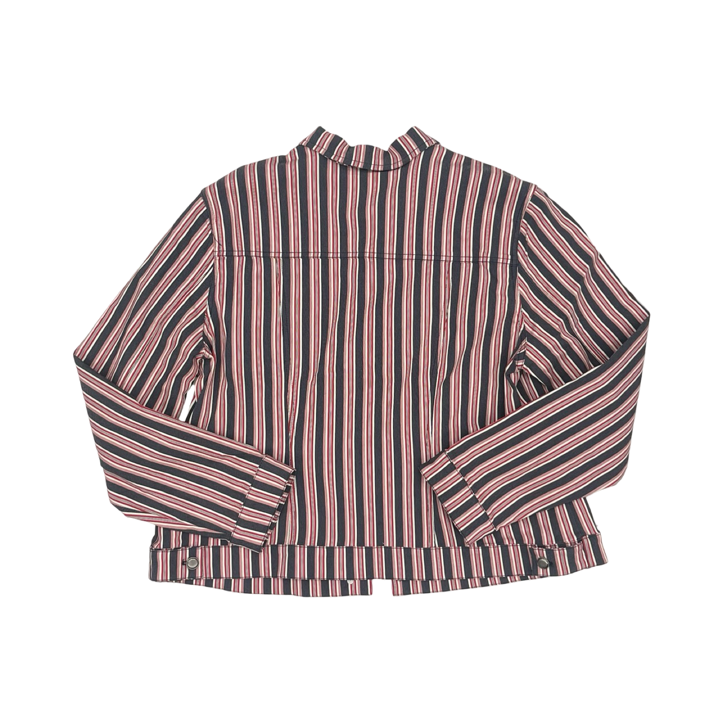 Jacket Shirt By Tribal In Blue Red & White, Size:Xl