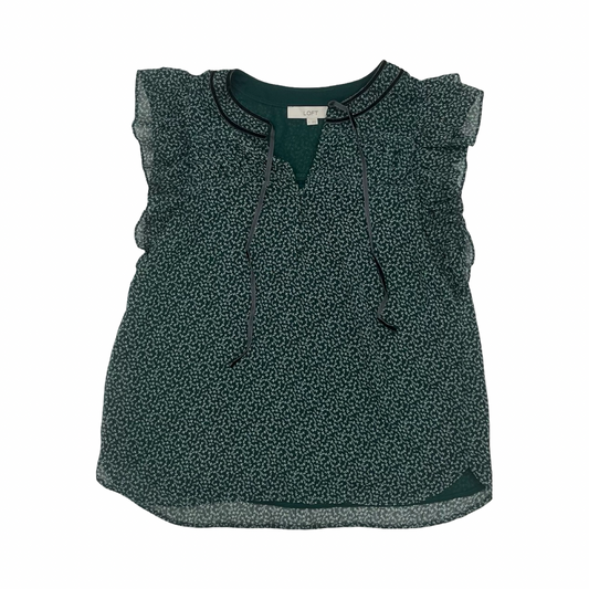 Blouse Ss By Loft In Green, Size:S