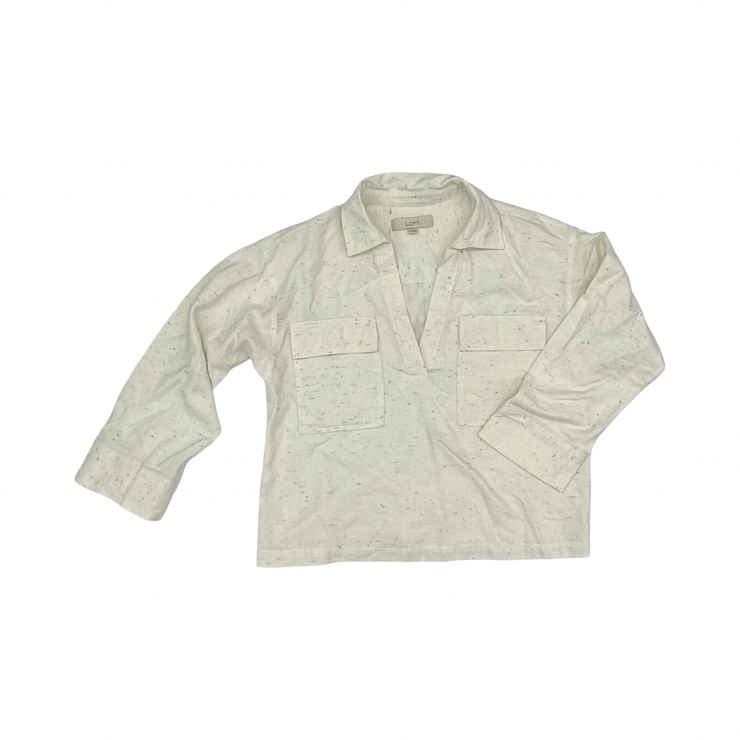 Top Ls By Loft In Cream, Size:S