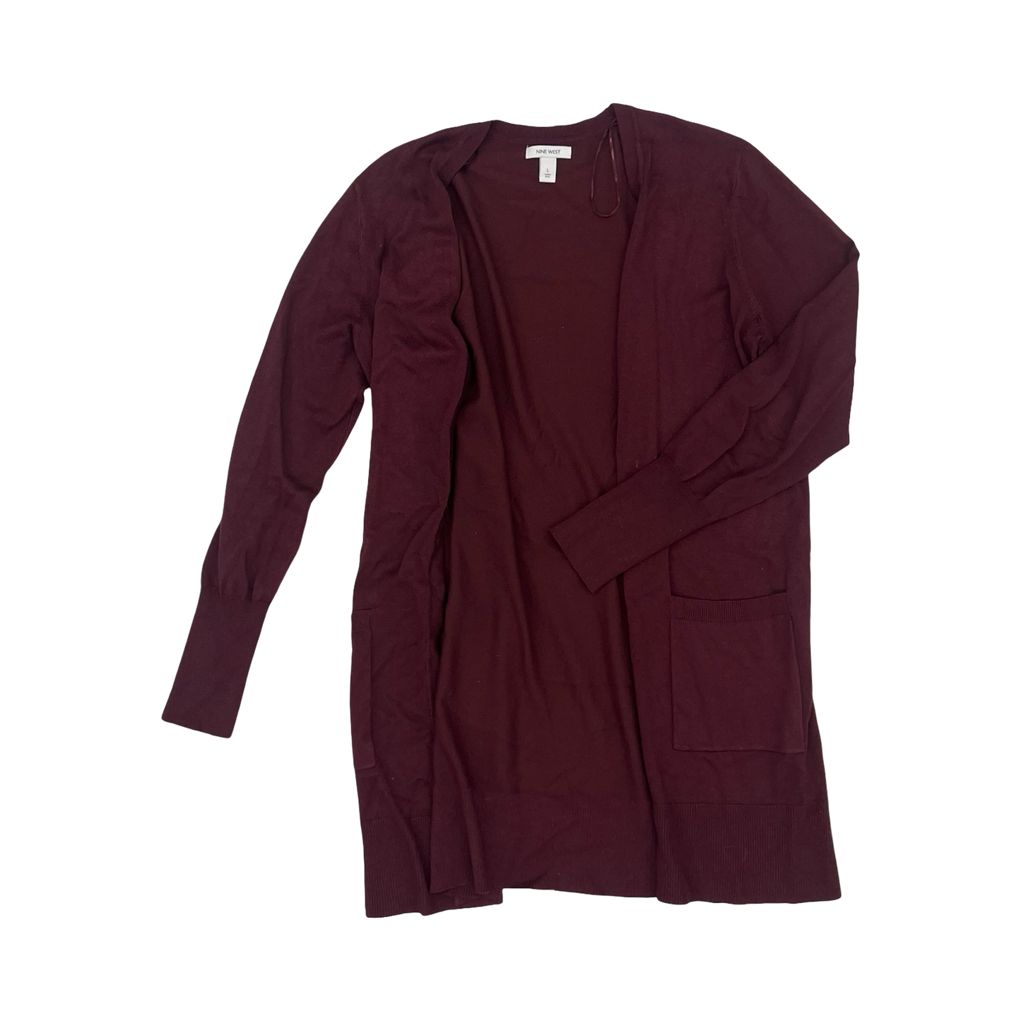 Cardigan By Nine West In Red, Size:L