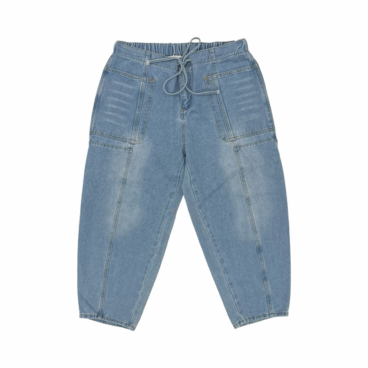 Jeans Wide Leg By Cmf In Blue Denim, Size:Xxl