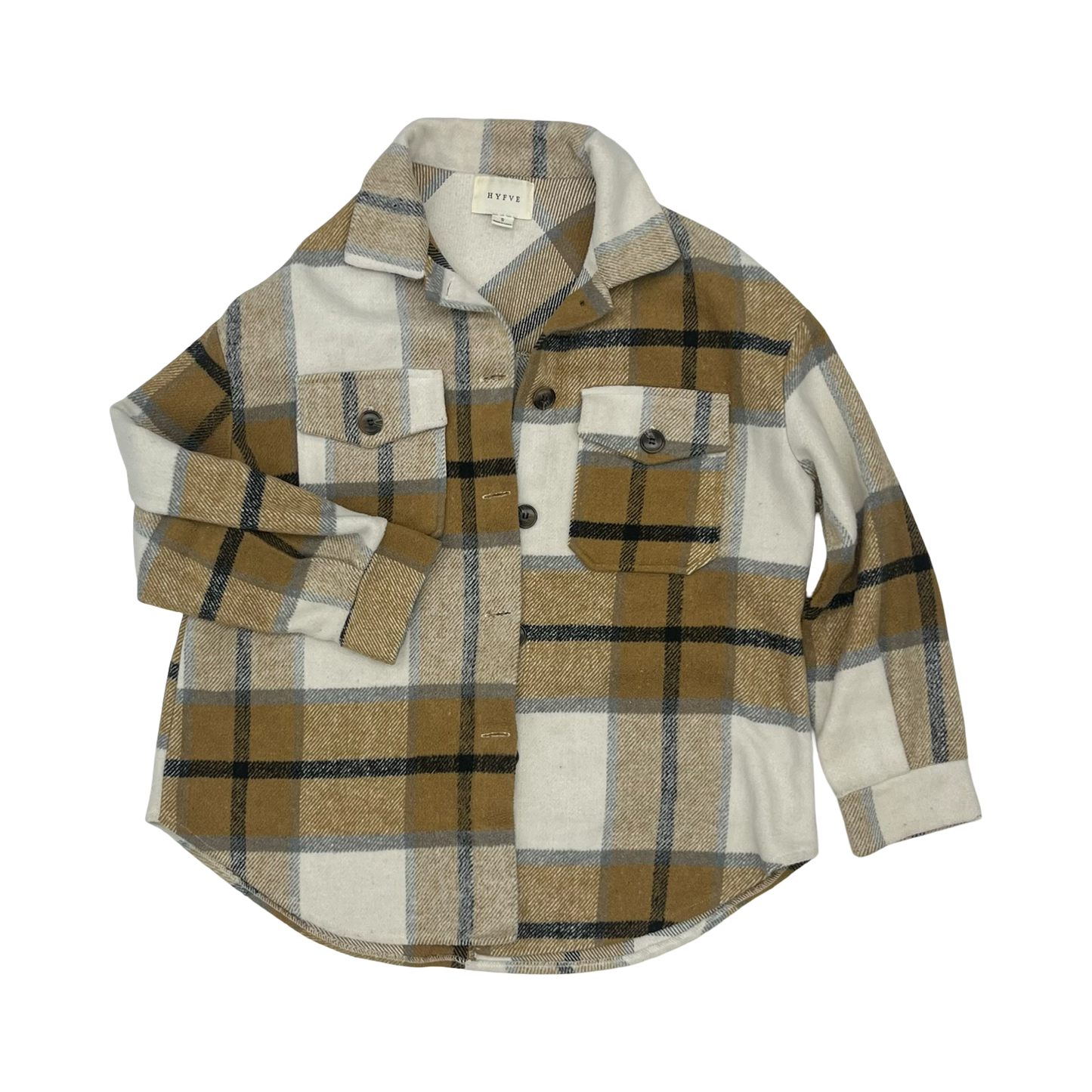 Jacket Shirt By Hyfve In Brown, Size:S
