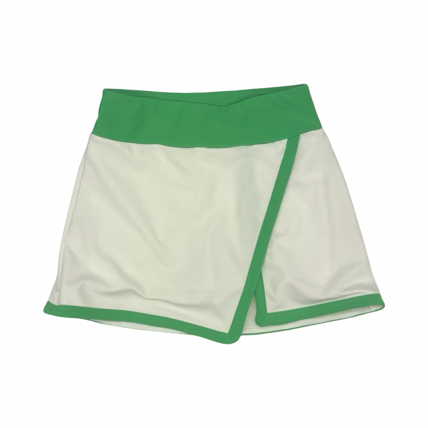 Athletic Skort By Kyodan In Green & White, Size:Xs