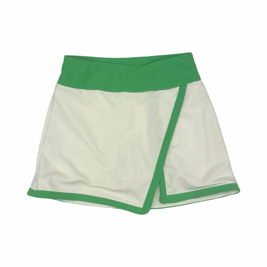 Athletic Skort By Kyodan In Green & White, Size:Xs