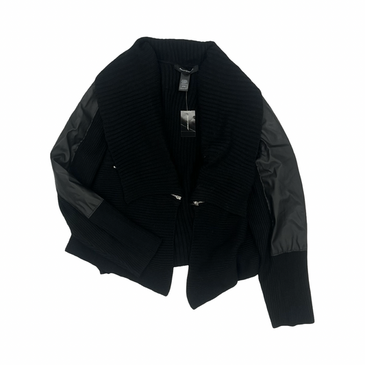 Sweater Cardigan By Ashley Stewart In Black, Size:3X