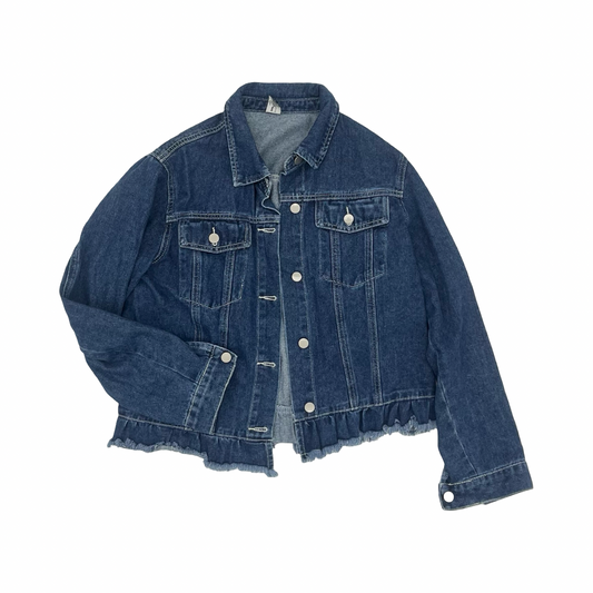 Jacket Denim By Clothes Mentor In Blue Denim, Size:M