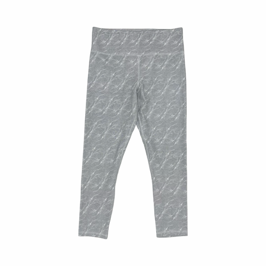 Athletic Leggings By Zyia In Silver, Size:L