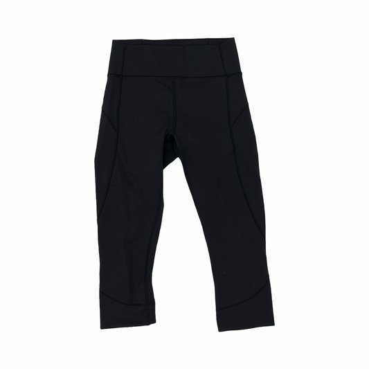 Athletic Leggings Capris By Lululemon In Black, Size:S