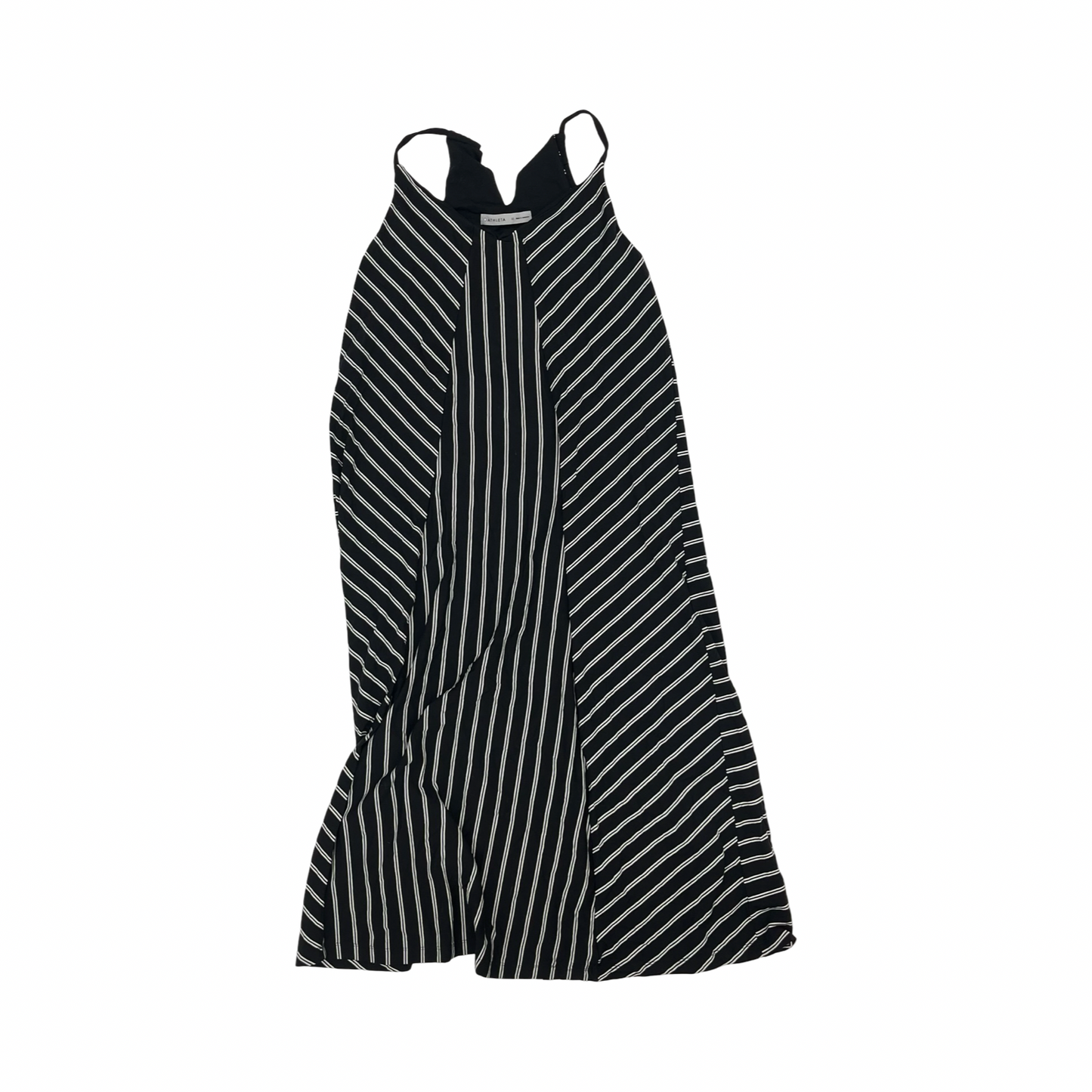 Athletic Dress By Athleta In Black & White, Size:M