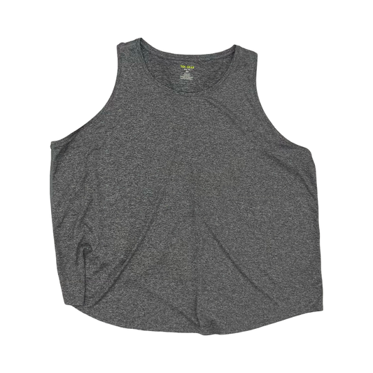 Athletic Tank Top By Tek Gear In Grey, Size:3X