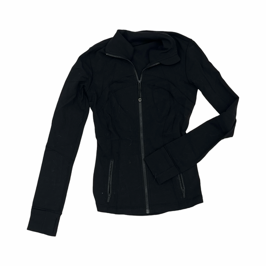 Athletic Jacket By Lululemon In Black, Size:S