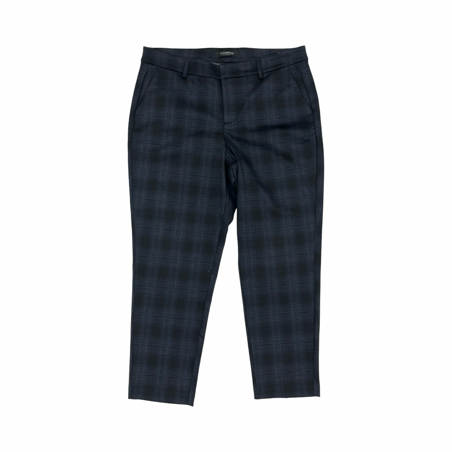 Pants Dress By Liverpool In Black & Blue, Size:18