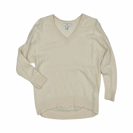 Sweater Cashmere By Banana Republic In Cream, Size:S