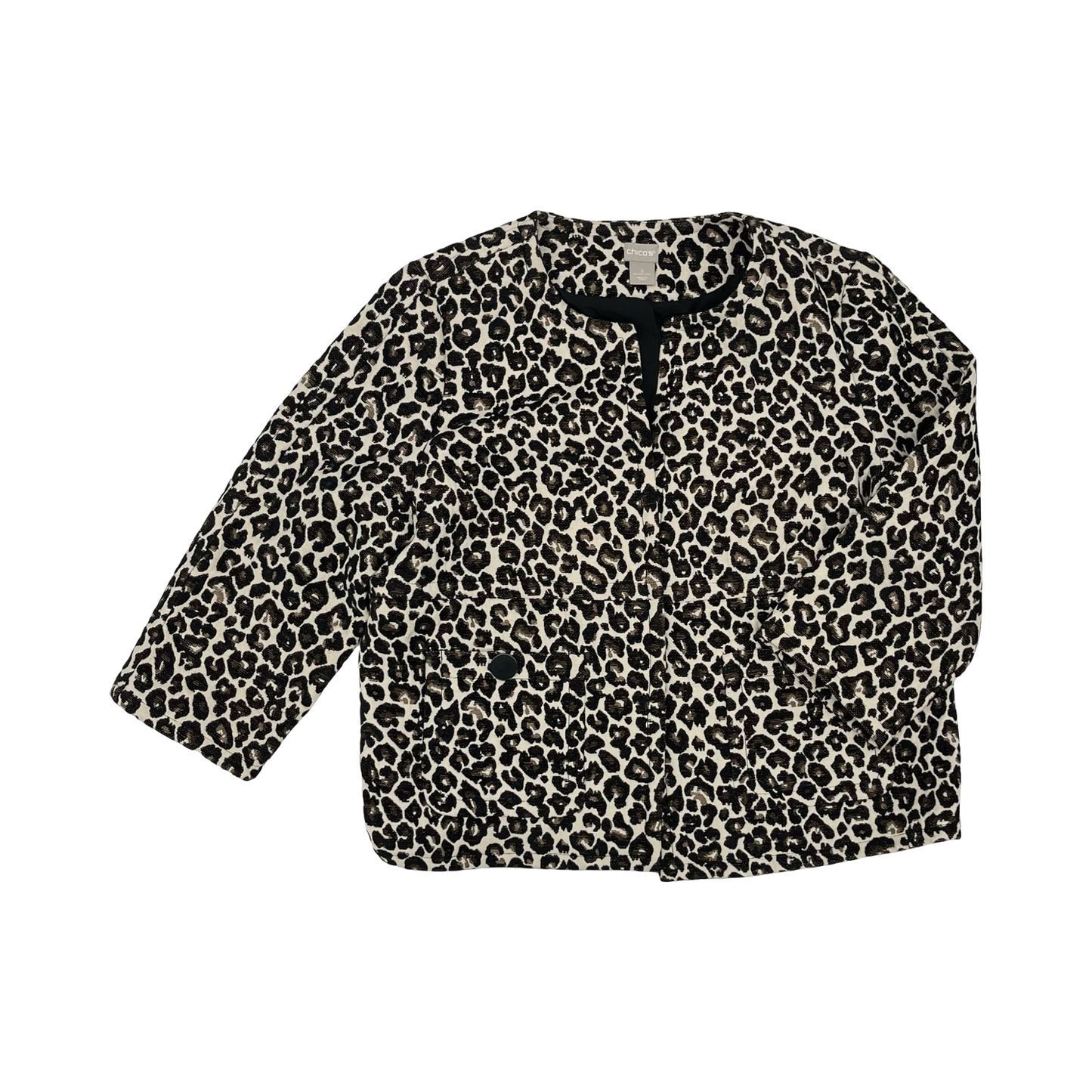 Jacket Other By Chicos In Animal Print, Size:L