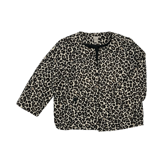 Jacket Other By Chicos In Animal Print, Size:L