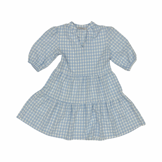 Dress Casual Short By Miss Sparkling In Blue & White, Size:S