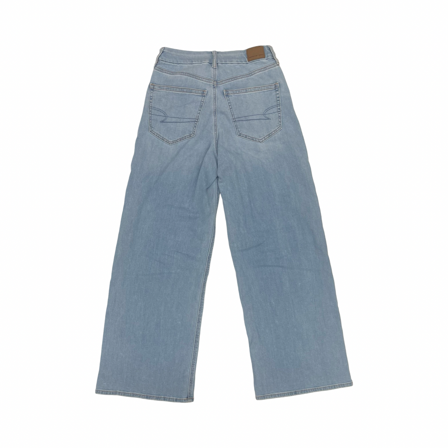 Jeans Wide Leg By American Eagle In Blue Denim, Size:2
