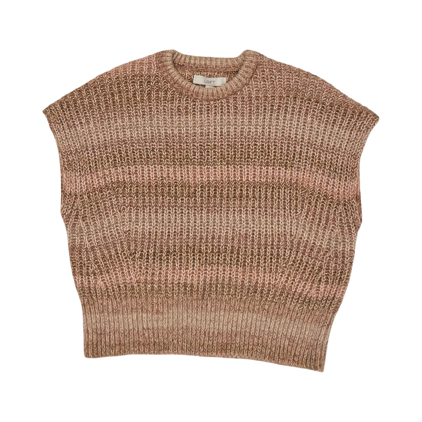 Sweater Ss By Loft In Brown, Size:M