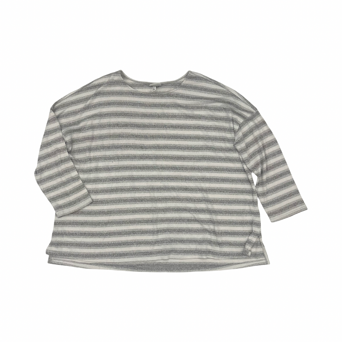 Top Ls By Ava & Viv In Grey, Size:2X