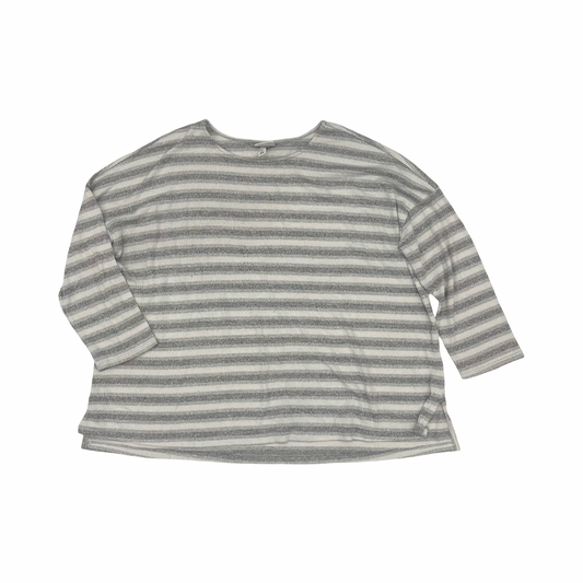 Top Ls By Ava & Viv In Grey, Size:2X