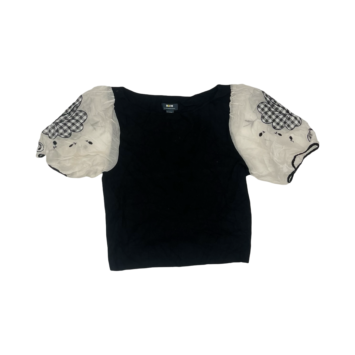 Top Ss By Maeve In Black & Cream, Size:Xl