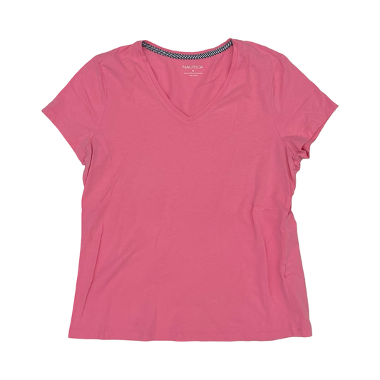 Top Ss Basic By Nautica In Pink, Size:Xl