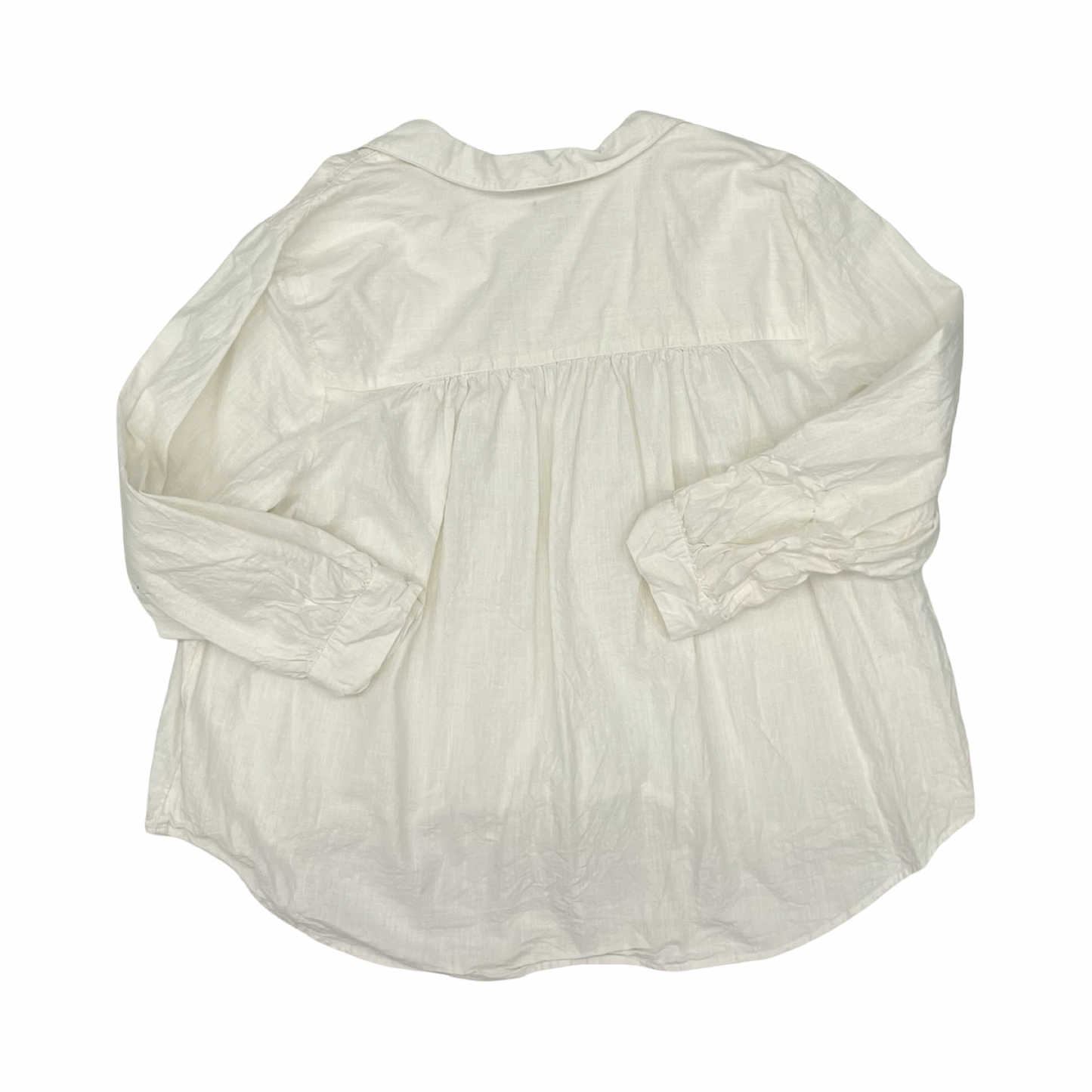 Top Ls By Falls Creek In Cream, Size:3X