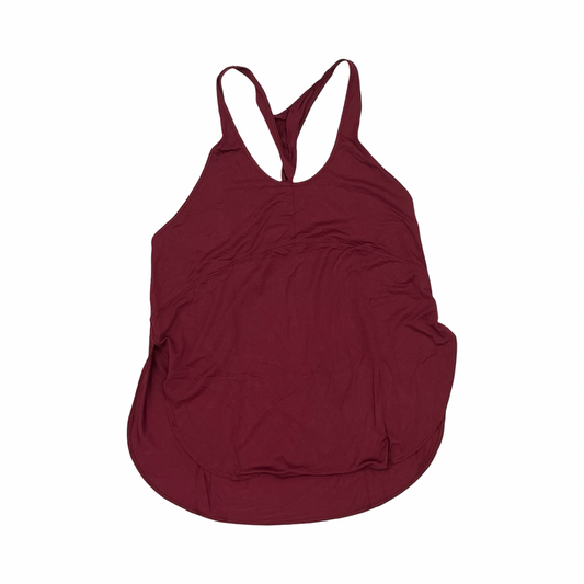 Athletic Tank Top By Lululemon In Red, Size:Xl