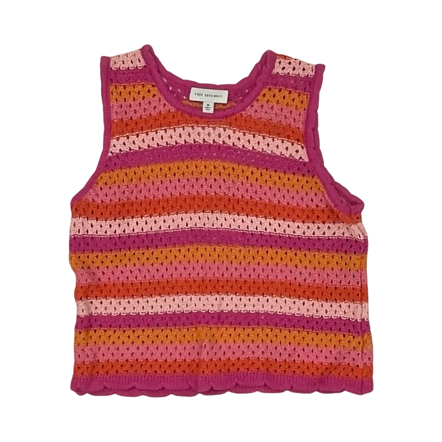 Top Sleeveless By Free Assembly In Multi, Size:M