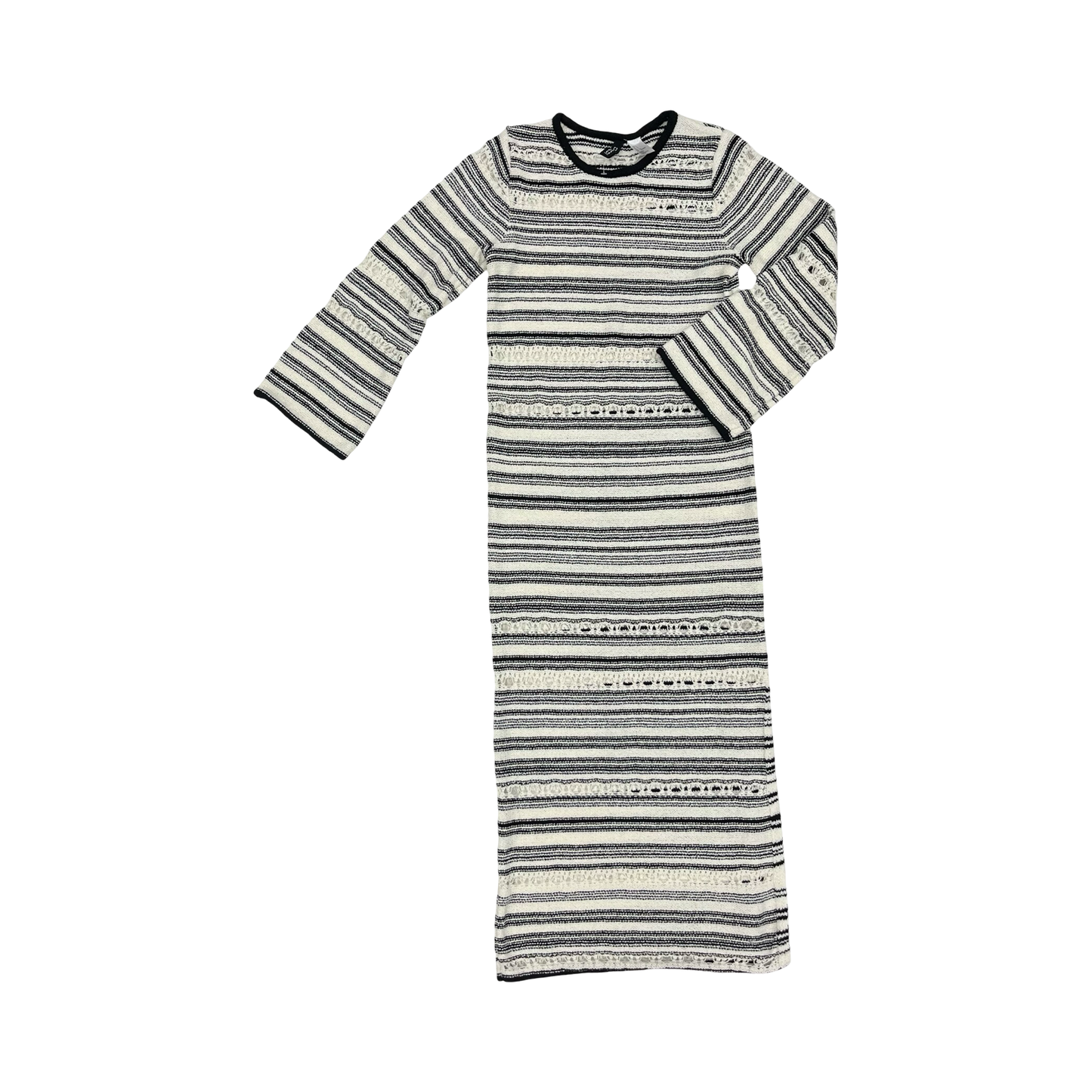 Dress Casual Maxi By Divided In Black & Cream, Size:S