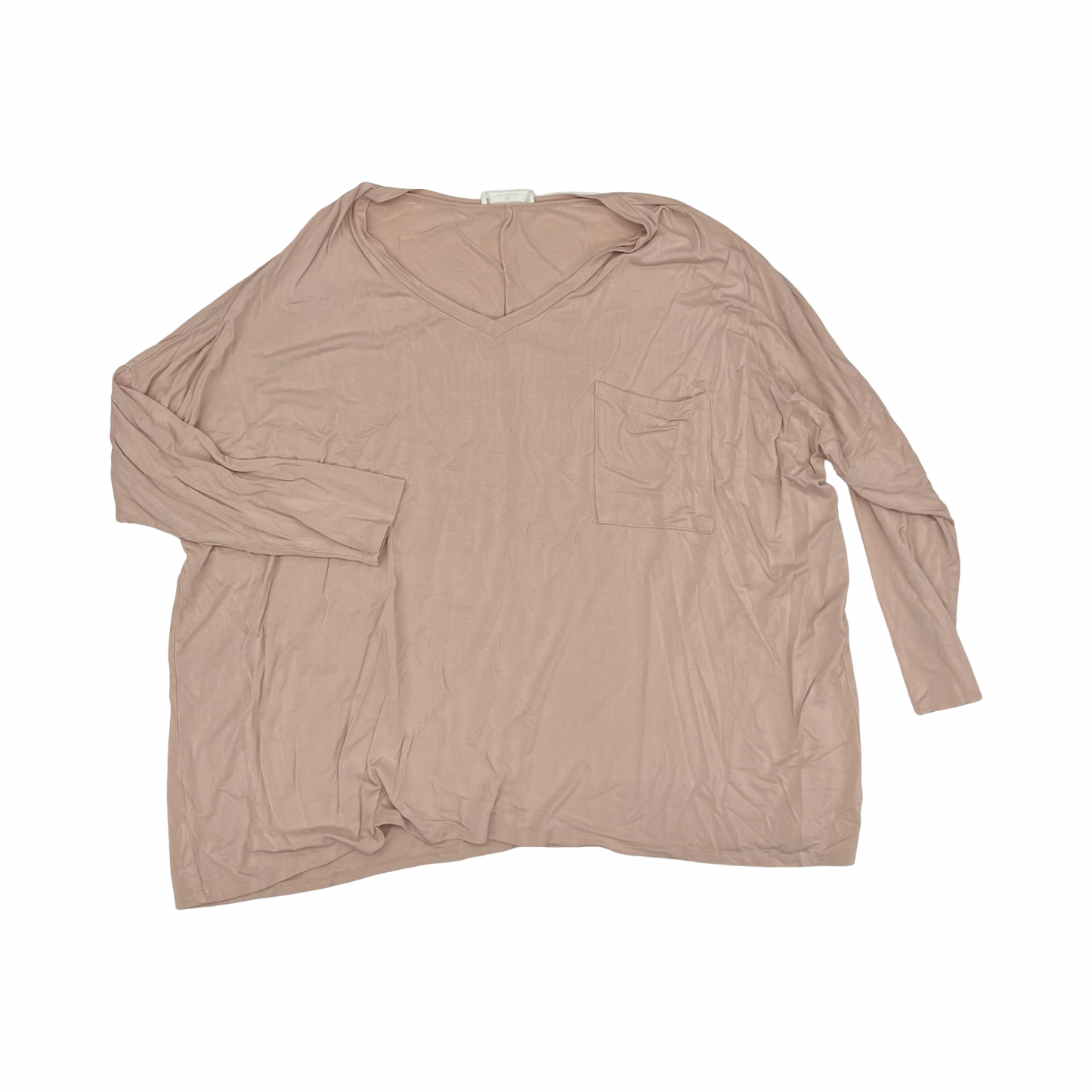 Top Ls By Zenana In Pink, Size:M