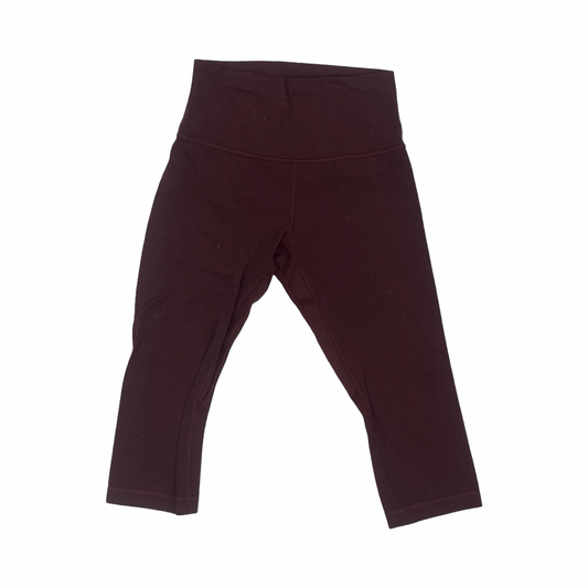 Athletic Leggings Capris By Lululemon In Red, Size:S