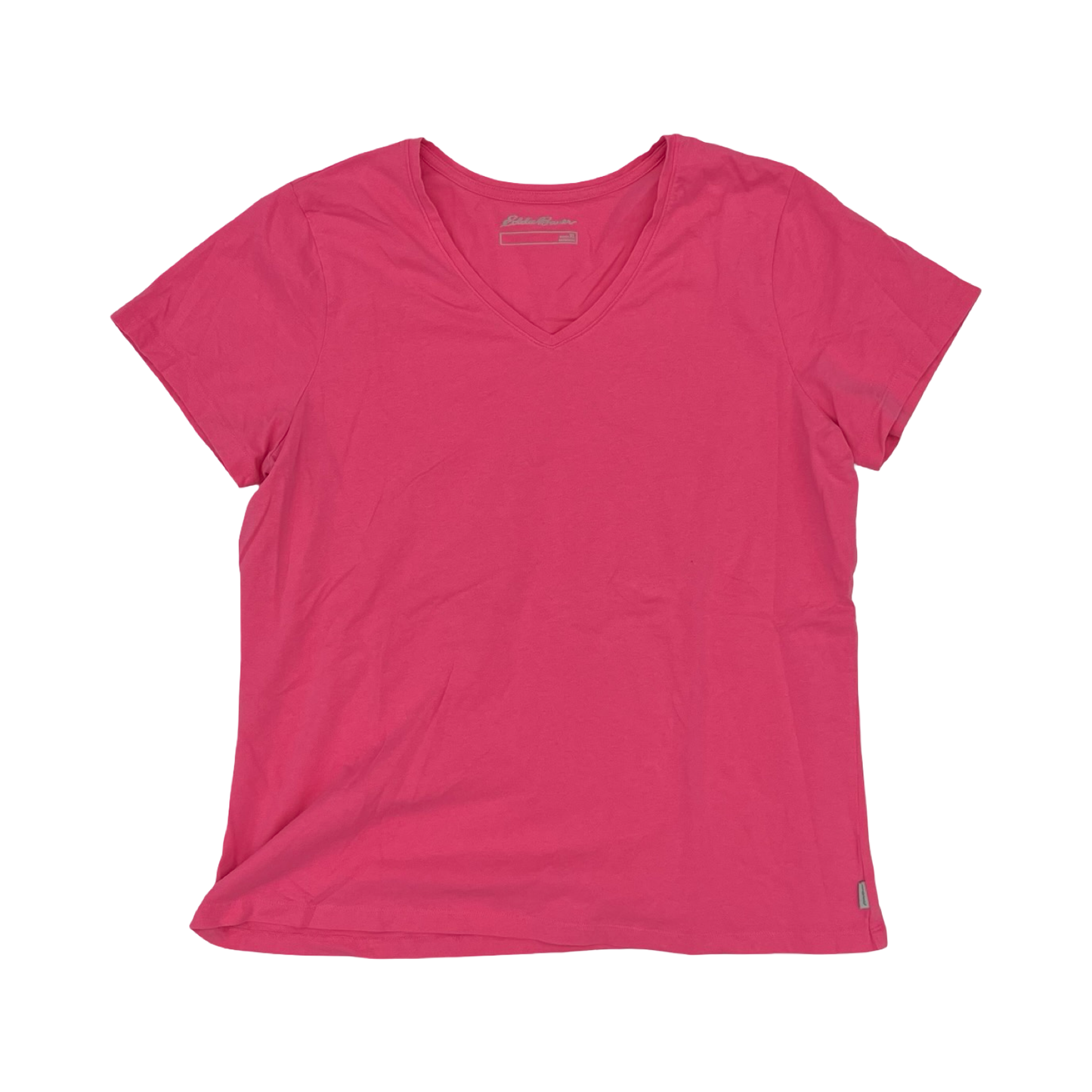 Top Ss Basic By Eddie Bauer In Pink, Size:Xl