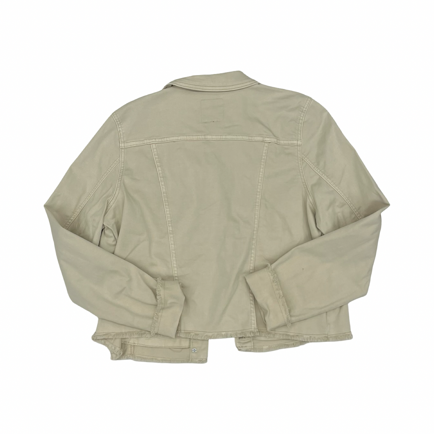 Jacket Denim By French Dressing In Tan Denim, Size:L