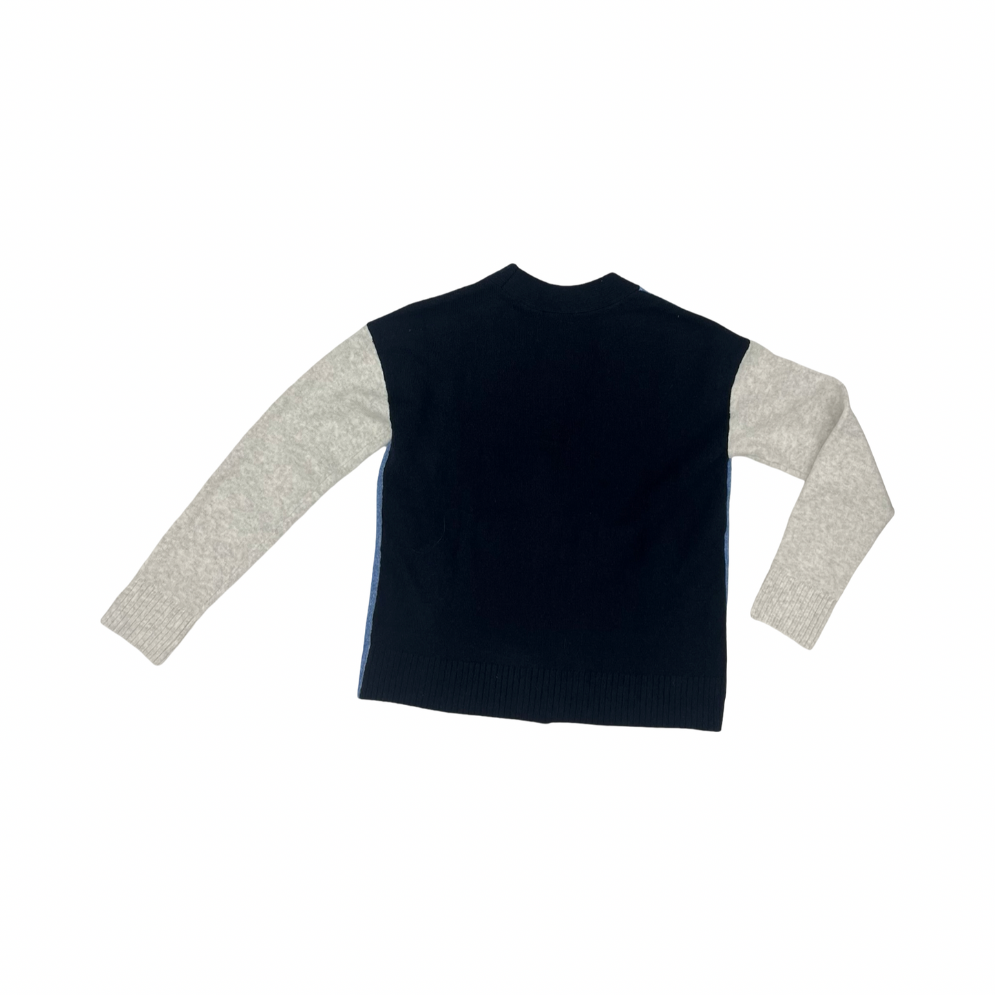 Sweater Cardigan By Talbots In Blue & Grey, Size:S