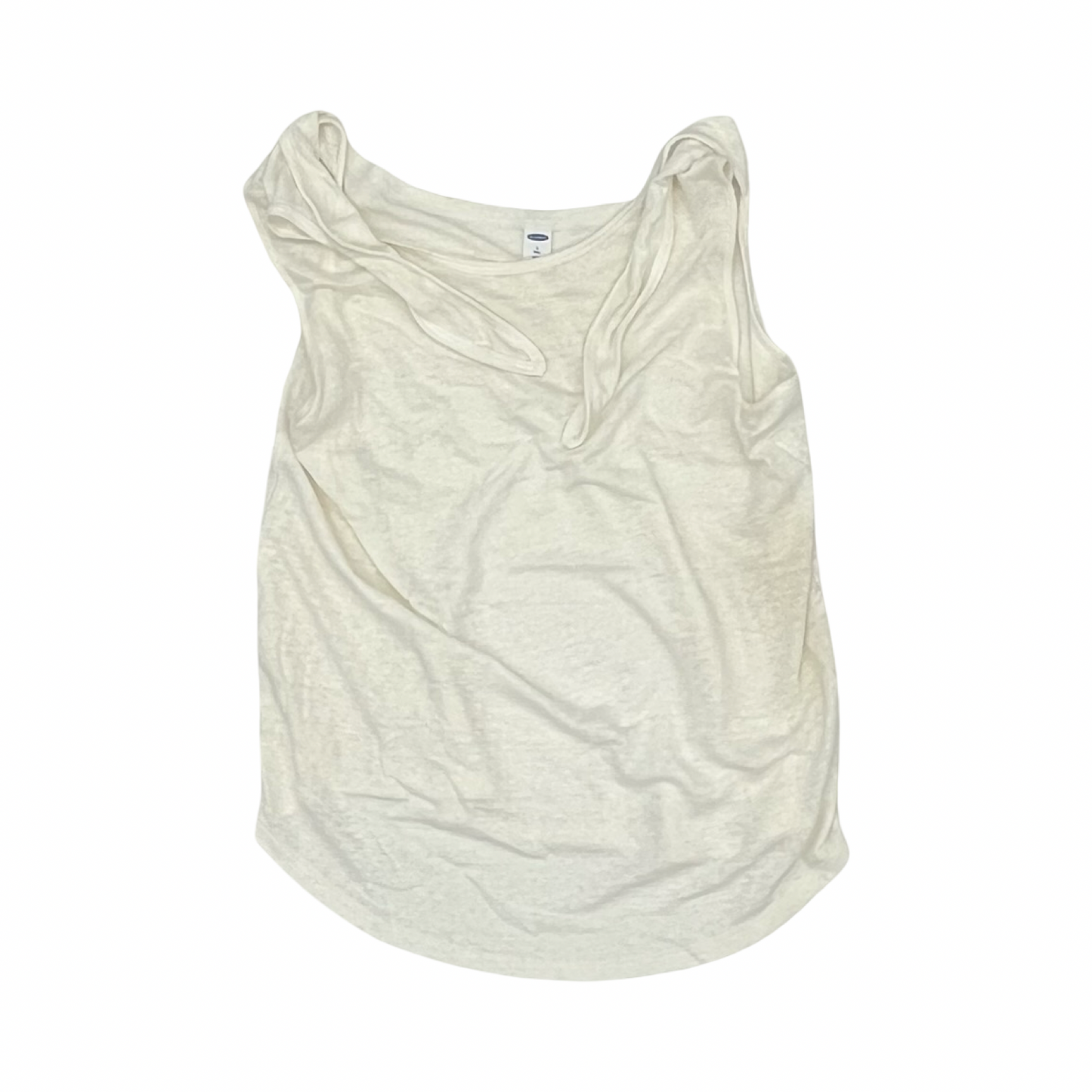 Top Sleeveless By Old Navy In Cream, Size:L