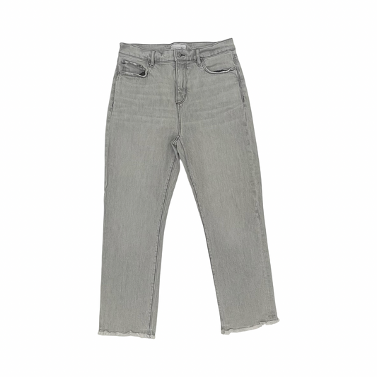 Jeans Straight By Loft In Grey Denim, Size:4
