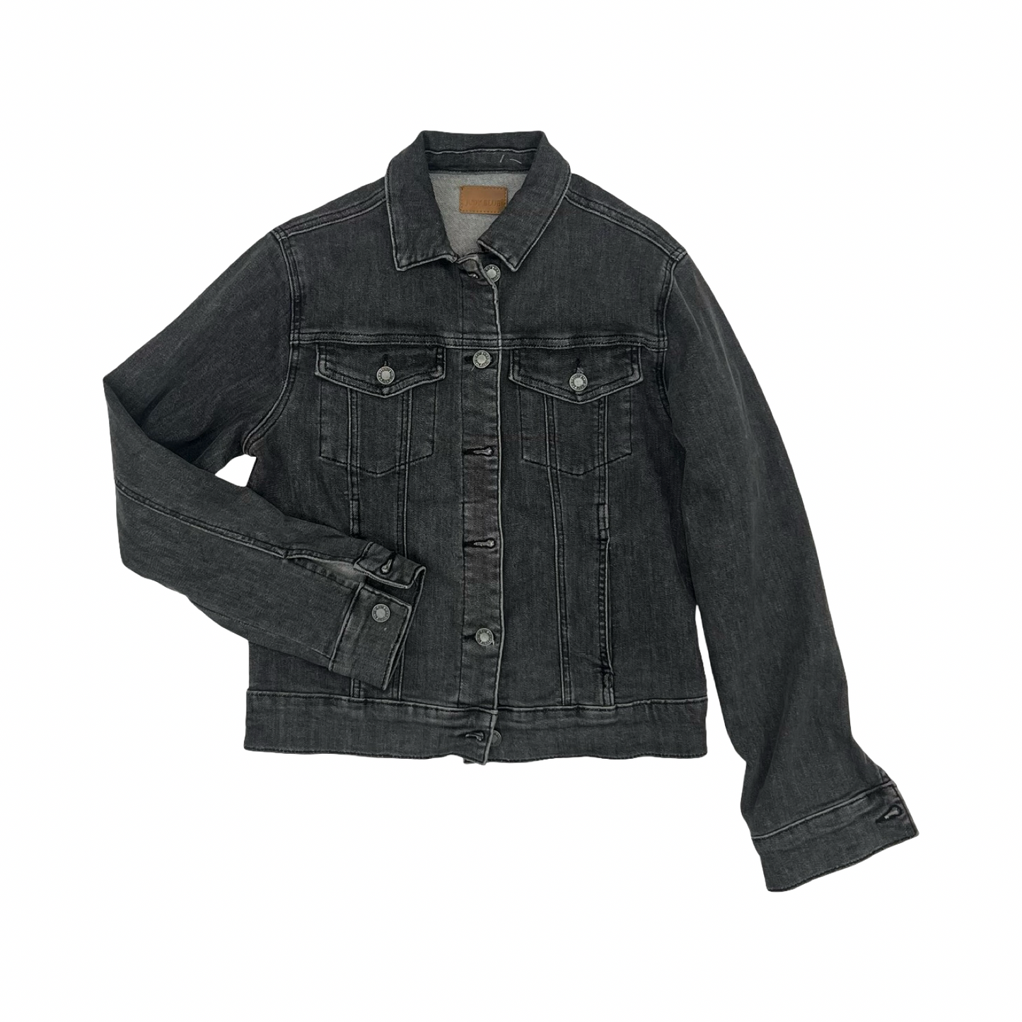 Jacket Denim By Judy Blue In Black Denim, Size:M