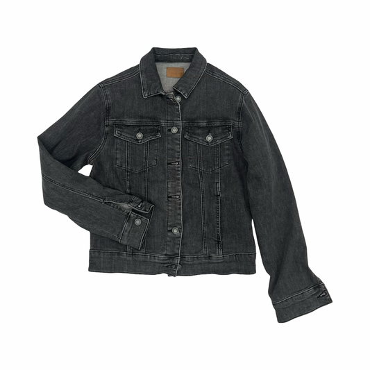 Jacket Denim By Judy Blue In Black Denim, Size:M