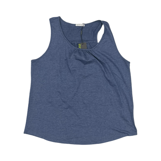 Tank Top By Cme In Blue, Size:2X