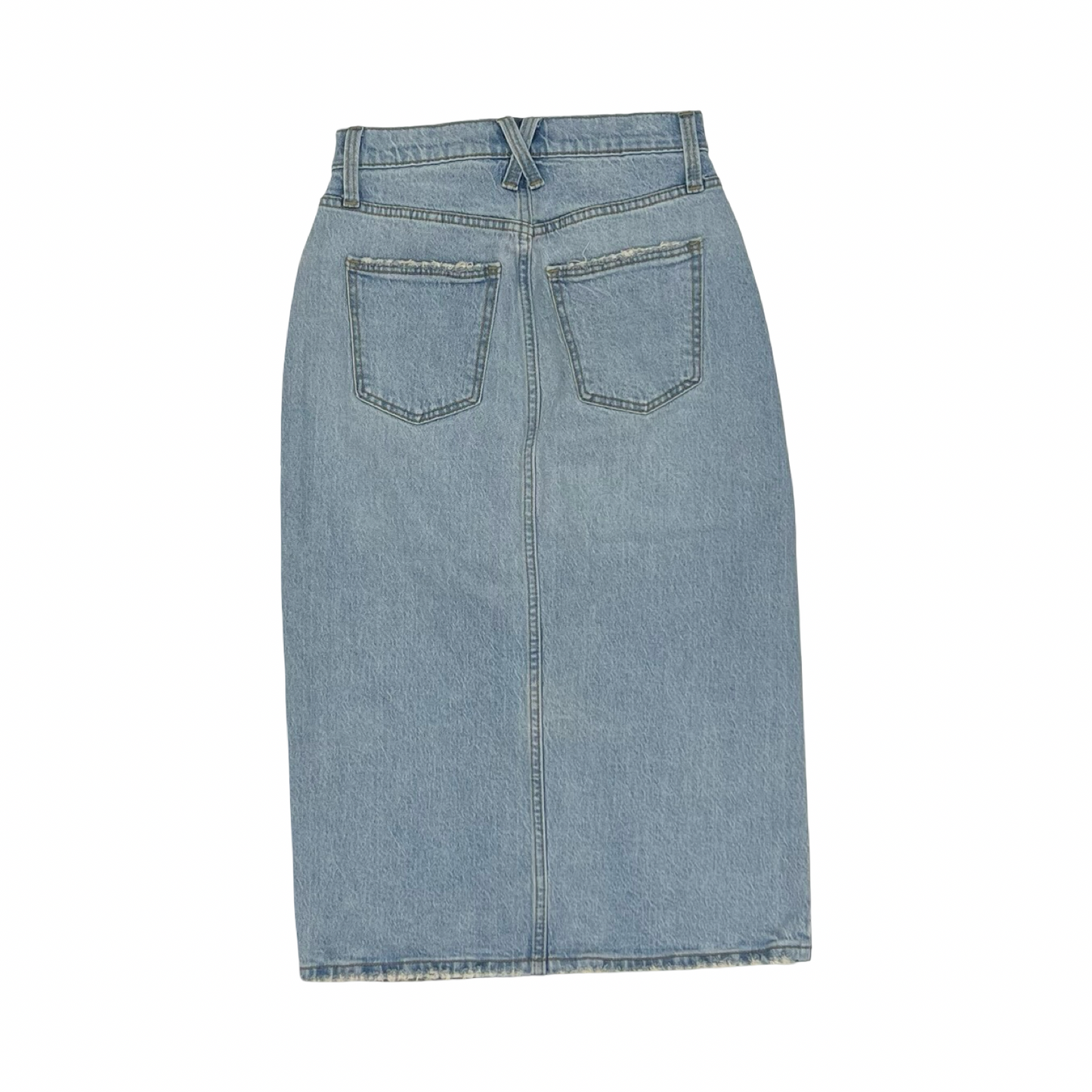 Skirt Midi By Universal Thread In Blue Denim, Size:0